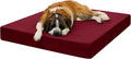 Barker Beds Giant Orthopedic Dog Bed - 7" Memory Foam Mattress - 100-300 Lbs - Joint Pain & Arthritis Support - Vet Recommended, Washable Cover - Made in USA - 60"X48"X7" - Burgundy