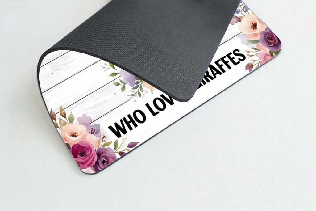 Giraffe Mouse Pad, Desk Accessories, Mouse Pads for Women, Funny Quote Mouse Pad, Giraffe Lover Present, Office Decor for Women, Desk Decor