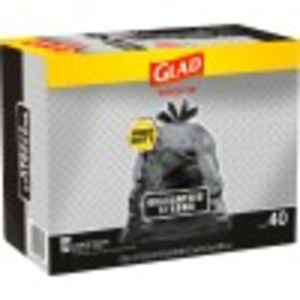 Strong Quick Tie 30 Gallon Large Trash Bags, 40 Bags