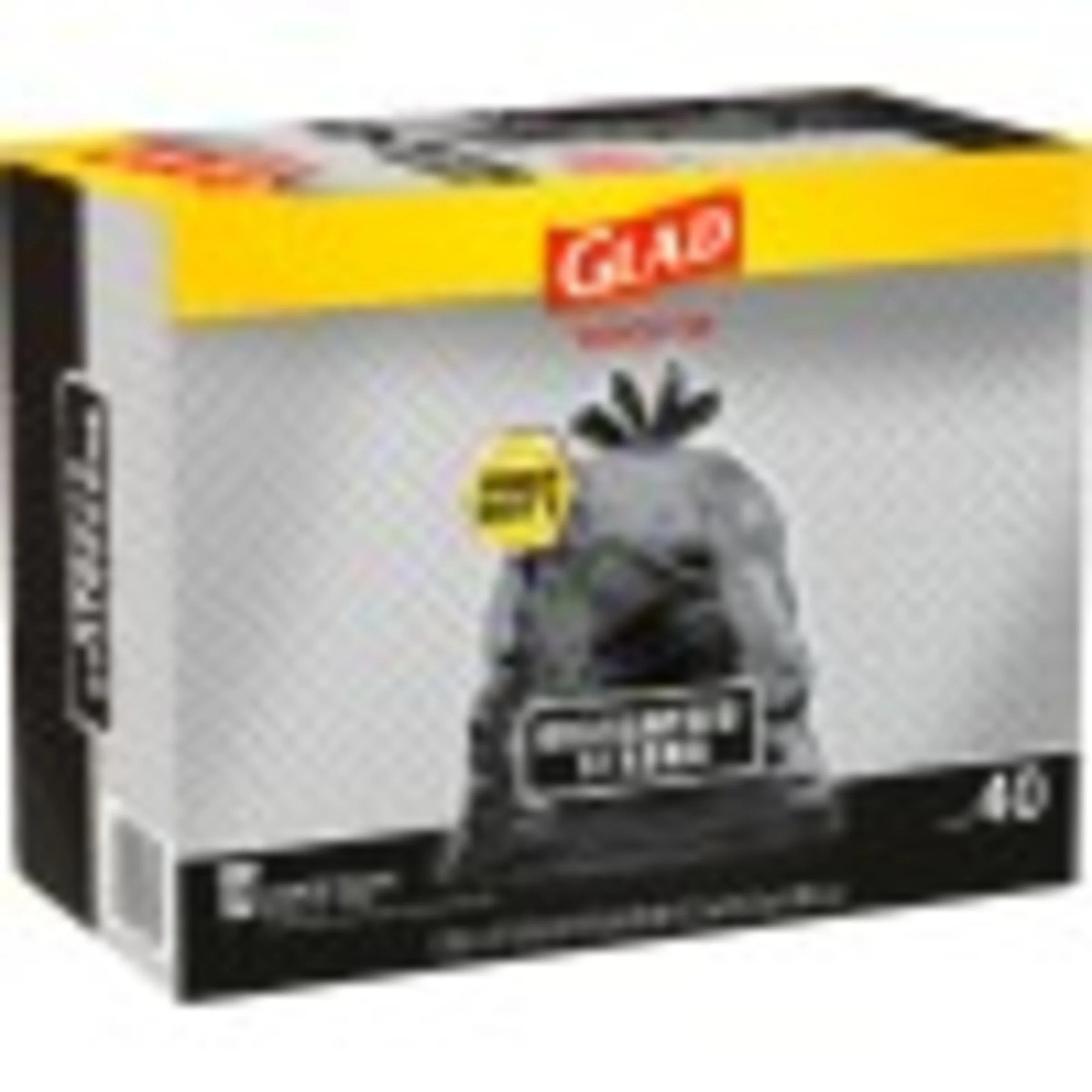 Strong Quick Tie 30 Gallon Large Trash Bags, 40 Bags