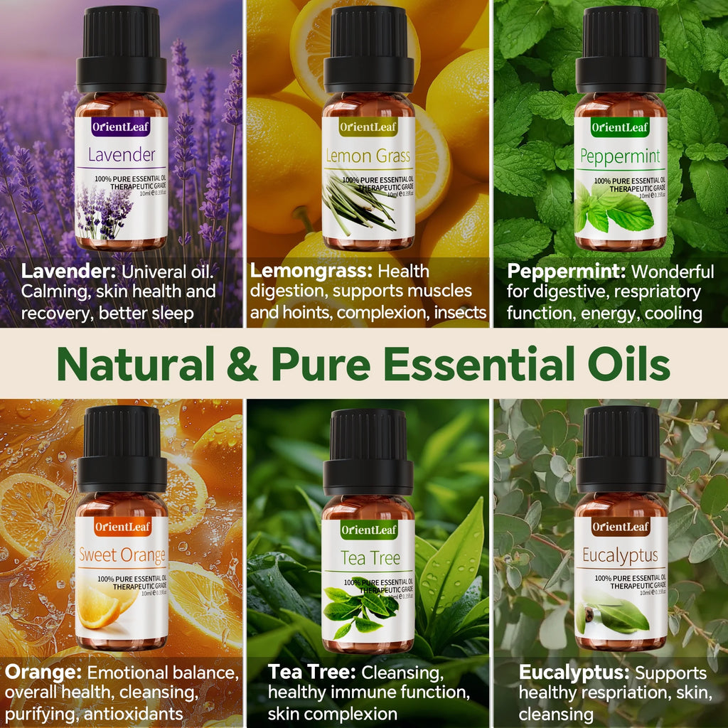 Essential Oils Sets, 100% Pure Essential Oil for Diffuser, Aromatherapy, Sleep, Massage & DIY, Gift Sets for Women with Greeting Card