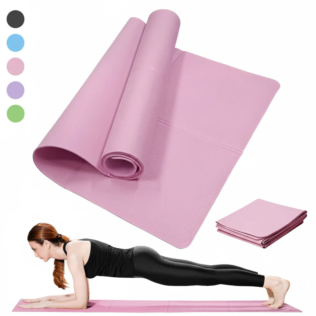 Premium Non-Slip Yoga Mat - Extra Thick Exercise Mat for Yoga, Pilates & Home Workouts