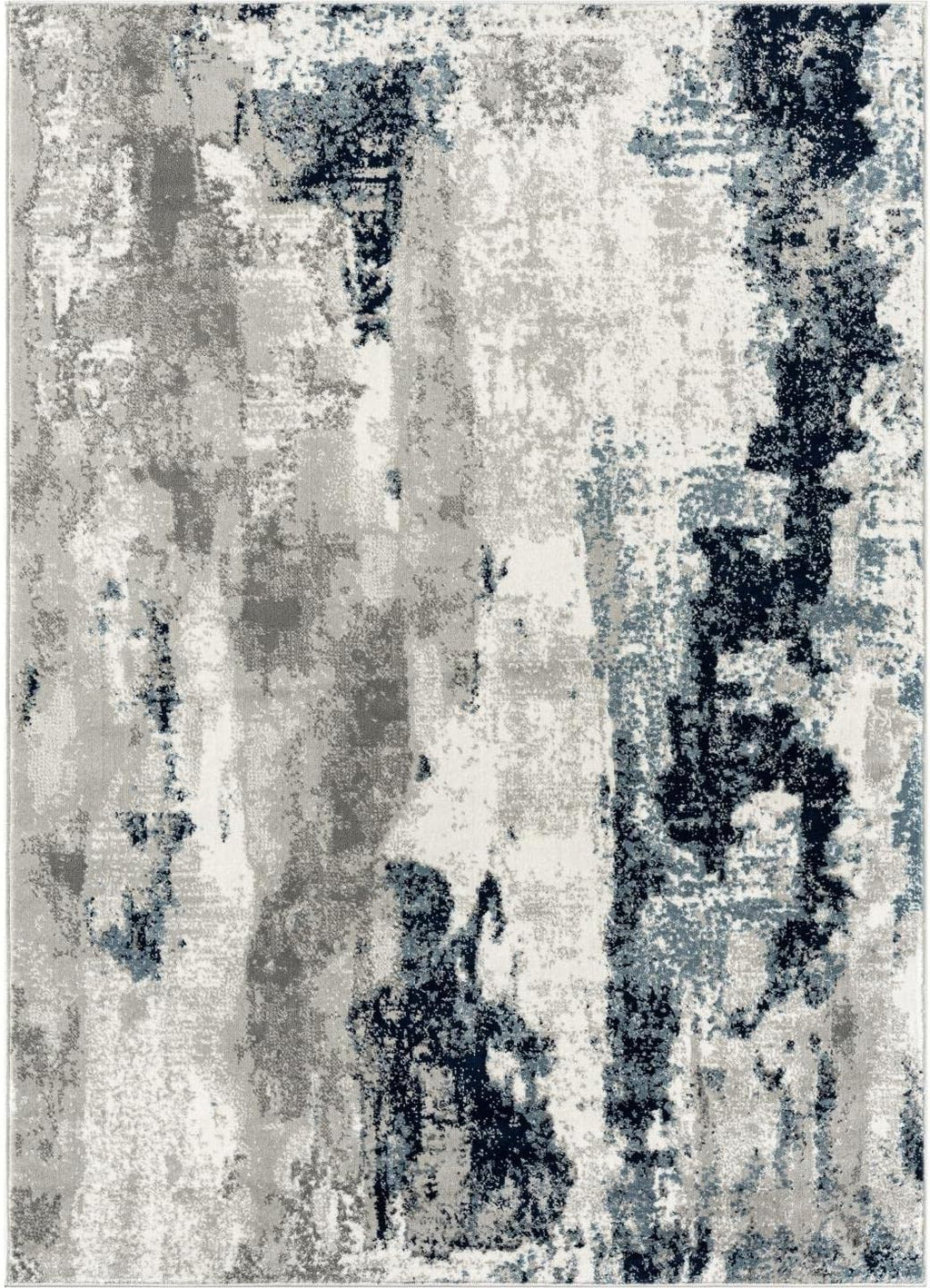 Kimberly Collection Ivory 2X3 Modern Abstract Area Rug