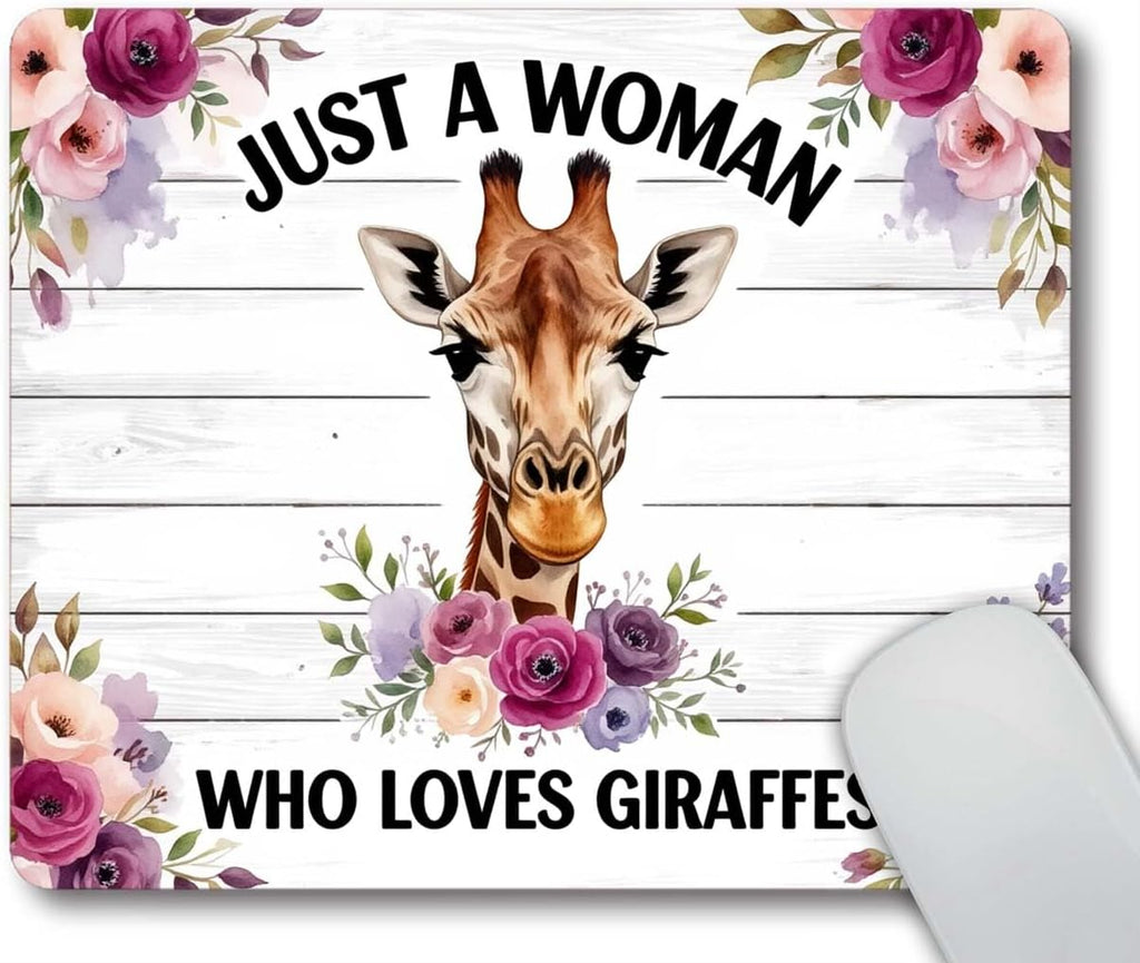 Giraffe Mouse Pad, Desk Accessories, Mouse Pads for Women, Funny Quote Mouse Pad, Giraffe Lover Present, Office Decor for Women, Desk Decor