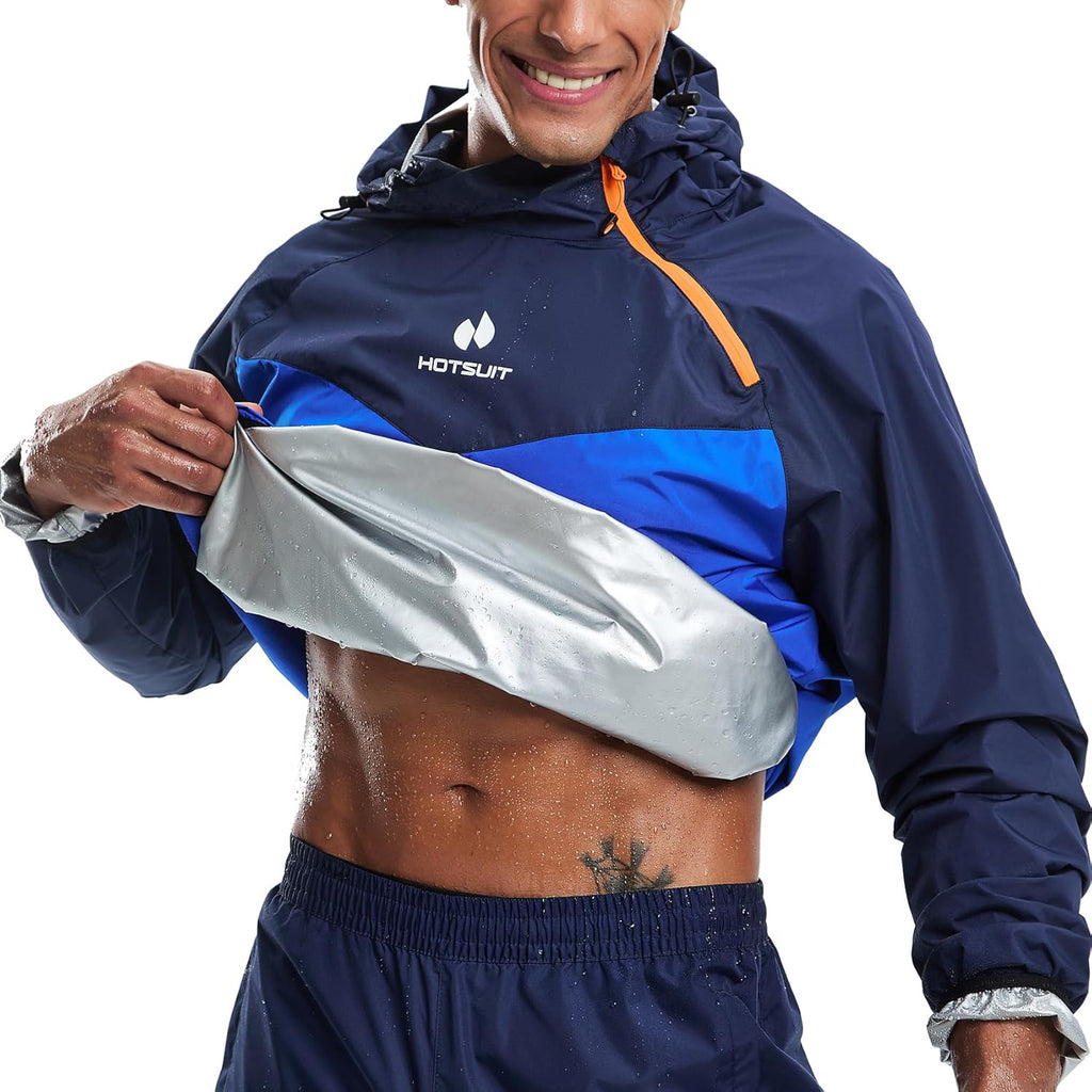 Sauna Suit for Men Sweat Sauna Jacket Pant Gym Workout Sweat Suits