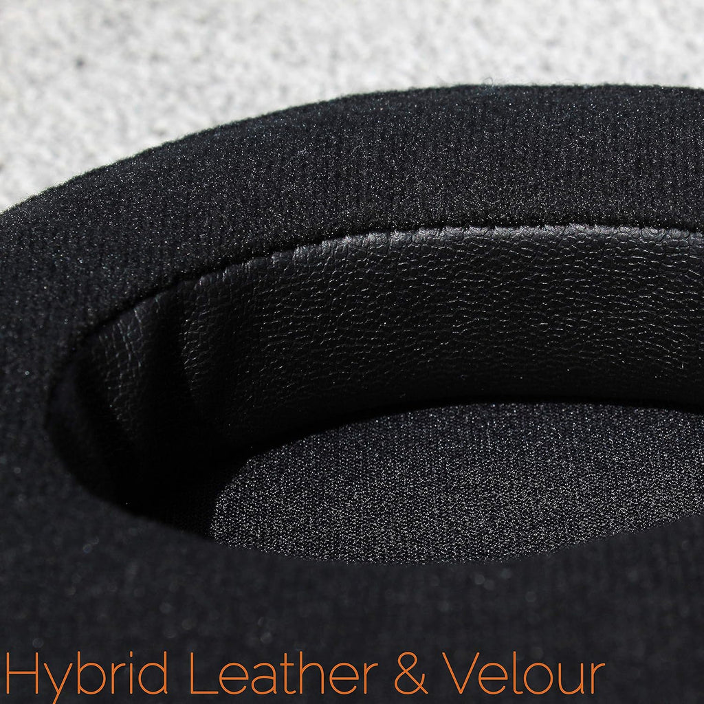 Padz Velour - the Ultimate Upgraded Earpads by Wicked Cushions - Compatible with Audio Technica, Hyperx, Steelseries Arctis & More - Extra Thick - Bigger Opening - Softer Memory Foam | (Black)