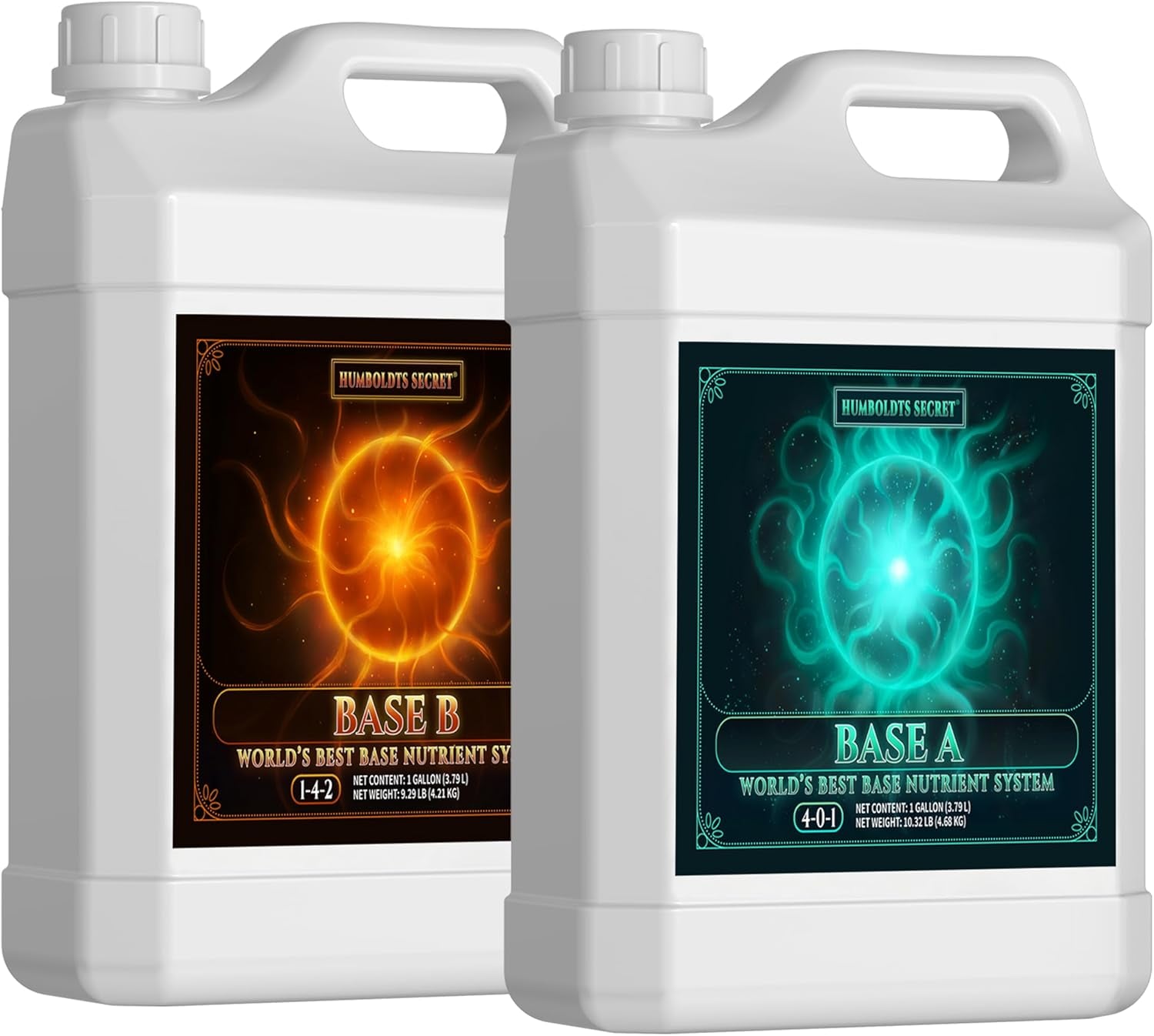 Base a & B Liquid Hydroponic Fertilizer | Complete Hydroponic Nutrients for Indoor and Outdoor Plants | Supports Healthy Vegetative Growth and Flowering Stage | 1 Gallon