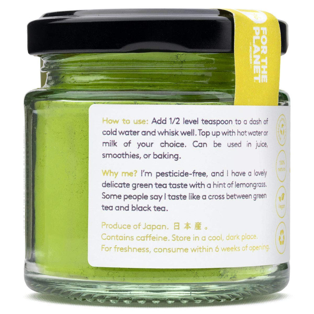 Matcha Green Tea Powder - 1.75 Ounces (50G) of Ceremonial Grade Japanese Matcha for Baking, Lattes and Smoothies - Lemongrass