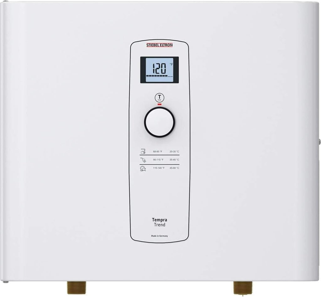 Tankless Water Heater - Tempra 15 Trend – Electric, 14.4Kw, on Demand Hot Water, Eco, White, Made in Germany