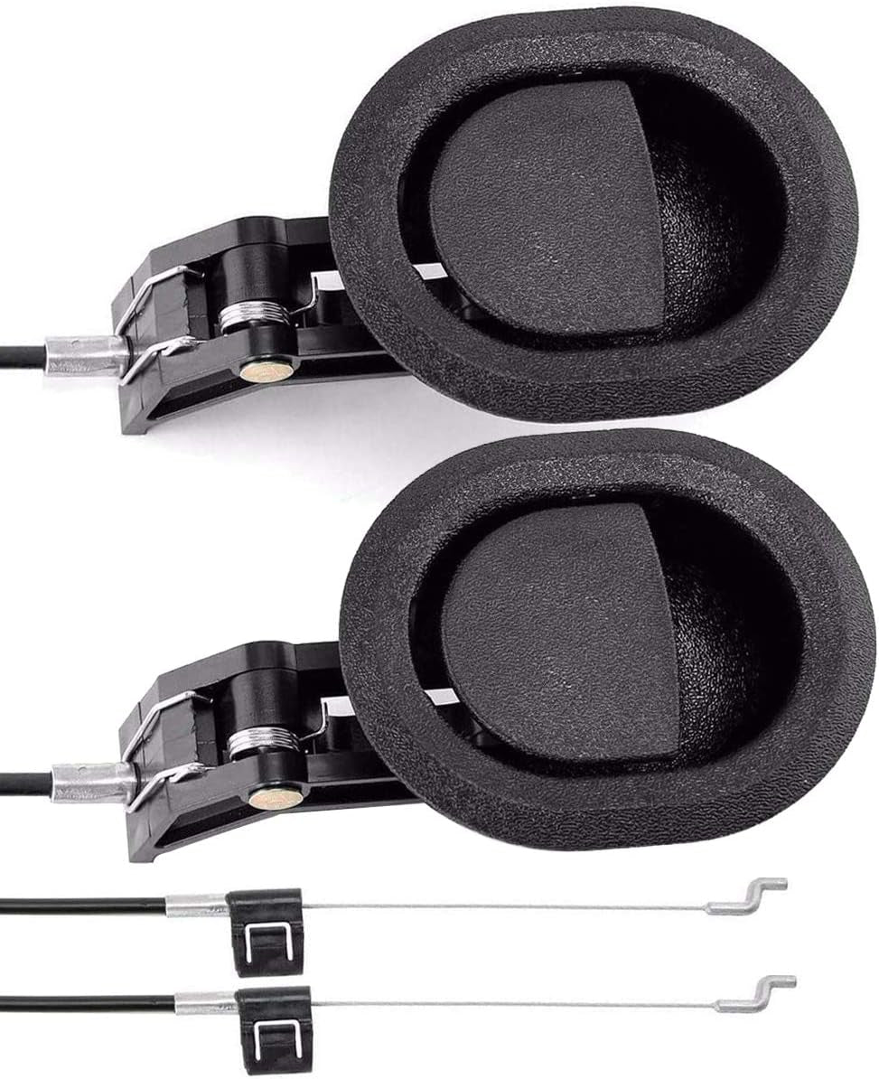 2Pcs Universal Couch Recliner Release Pull Handle 3" by 3.5" Replacement Parts with Cable, Fits Ashley Lazy Boy and Most Recliner Sofa Brands, Exposed Cable Length 4.9"