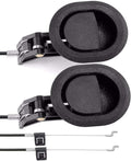 2Pcs Universal Couch Recliner Release Pull Handle 3" by 3.5" Replacement Parts with Cable, Fits Ashley Lazy Boy and Most Recliner Sofa Brands, Exposed Cable Length 4.9"