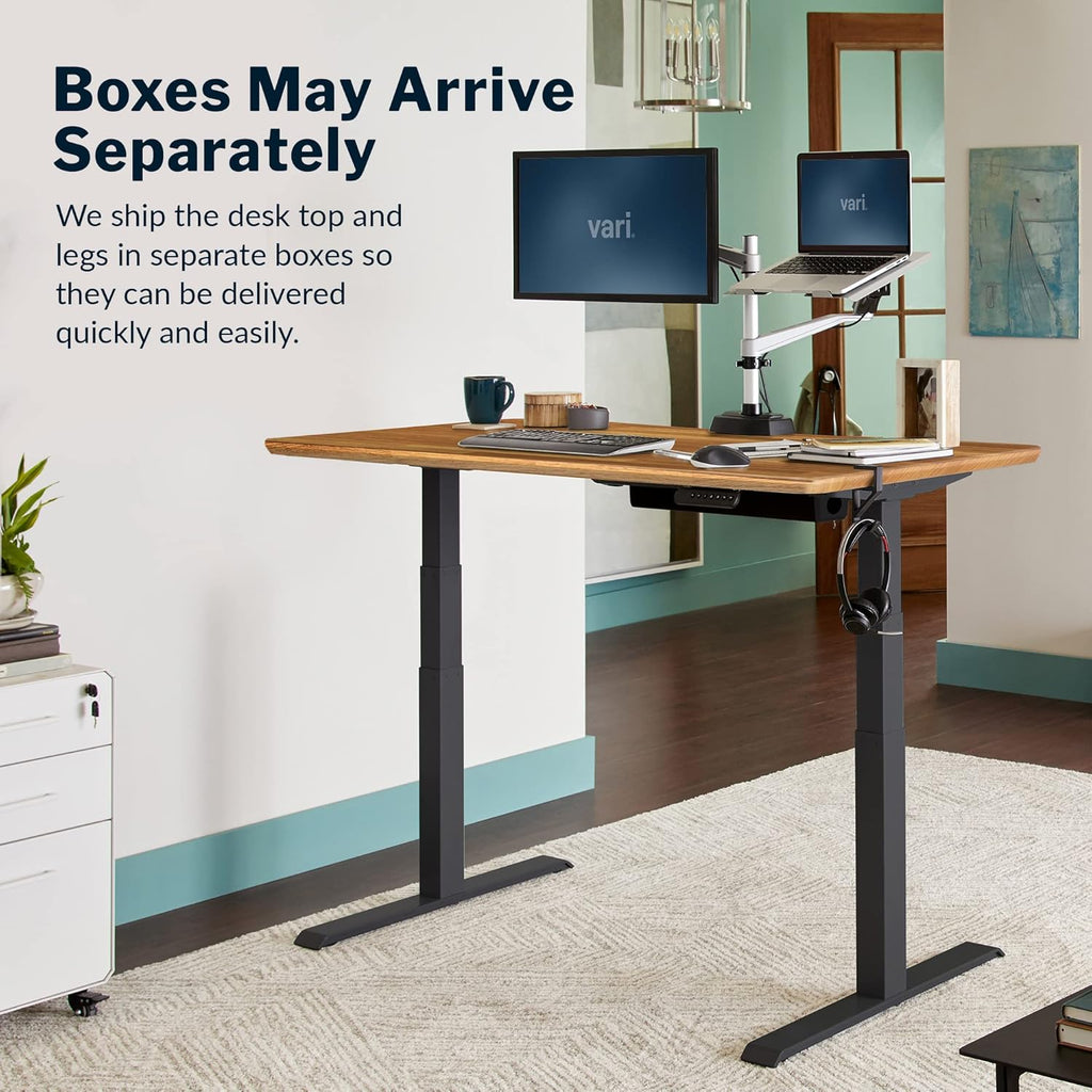 Classic Electric Standing Desk - desk Height Adjustable Sit/Stand Desk - Dual Motor with Memory Presets, Stable T-Style Legs - Gaming or Home Office Workstation - 60”X30”, Butcher Block