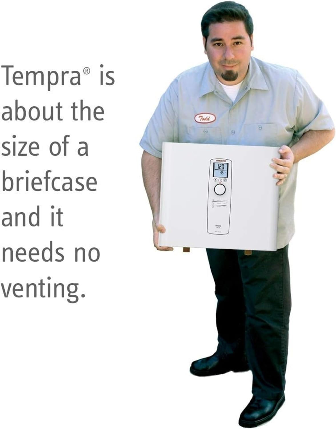 Tankless Water Heater - Tempra 15 Trend – Electric, 14.4Kw, on Demand Hot Water, Eco, White, Made in Germany