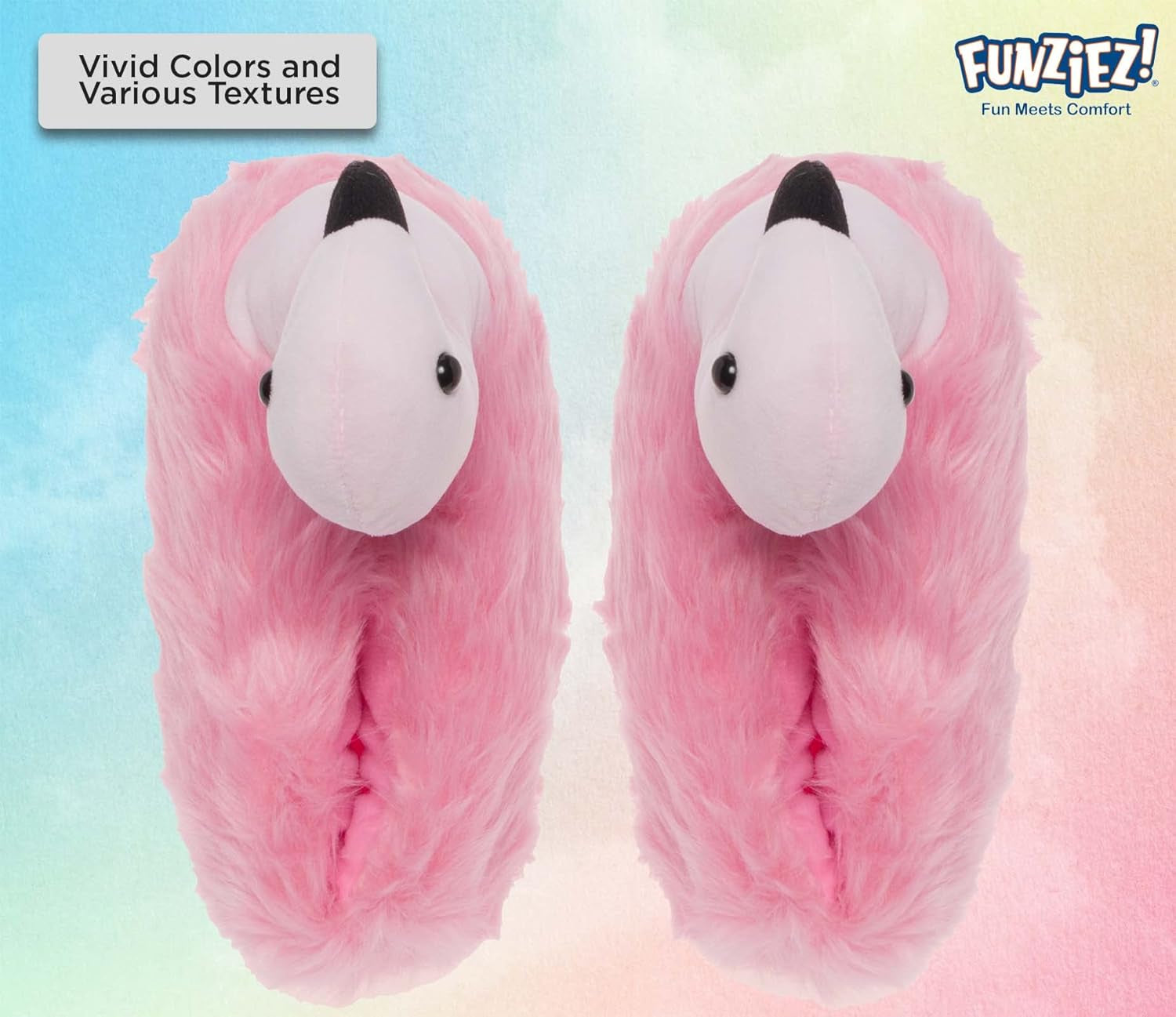 Funny Animal Slippers for Women & Men, House Shoes, Turtle, Flamingo, Bunny, Shark, Cozy Furry Slippers