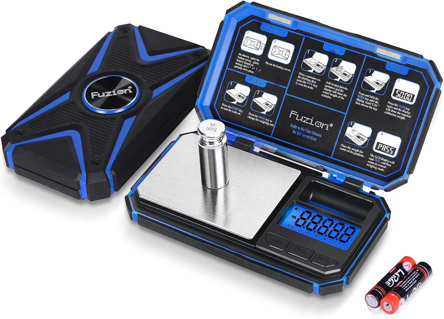 Digital Pocket Scale, TU-X 200G/0.01G Gram Scale with 6 Units for Personal Hobbies, Small Scale for Food Ounces and Grams, Measuring Jewelry, Herb, Powder