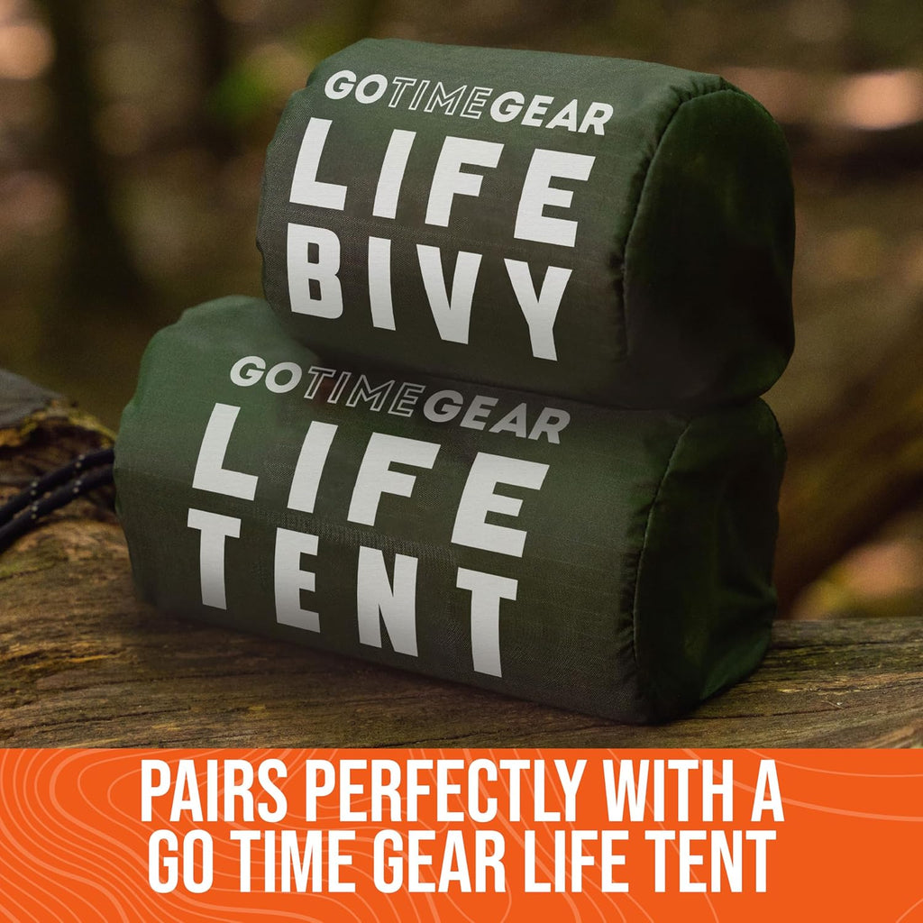 Life Bivy Emergency Survival Sleeping Bag Thermal Bivy - Use as Emergency Bivy Sack, Survival Sleeping Bag, Mylar Emergency Blanket