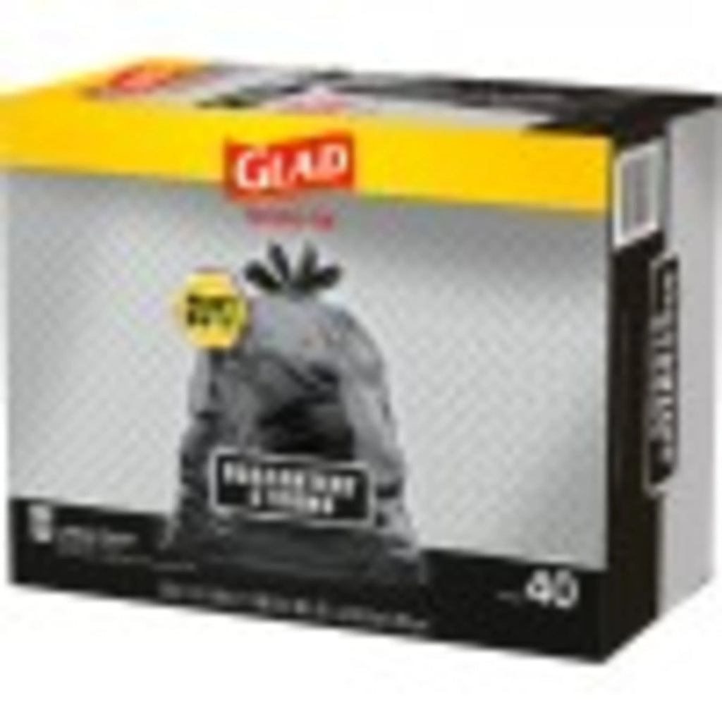 Strong Quick Tie 30 Gallon Large Trash Bags, 40 Bags