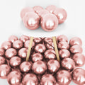 50 Pcs 5 Inch Metallic Rose Gold Balloons, Chrome Rose Gold Balloons for Baby Bridal Shower Rose Gold Birthday Wedding Party Decorations